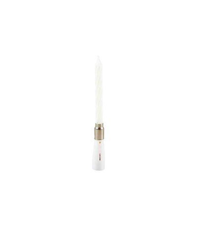 Bougie d'Anniversaire Musicale 12cm Blanc