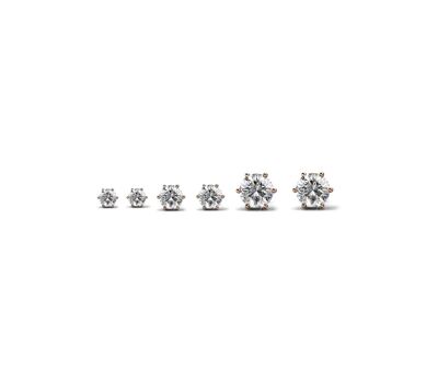 Boucles d'oreilles Solitaire S, M, L, Cristal d'Autriche