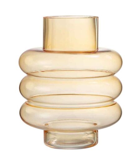 Vase Design en Verre Lima 22cm Ocre