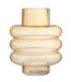 Vase Design en Verre Lima 22cm Ocre-1