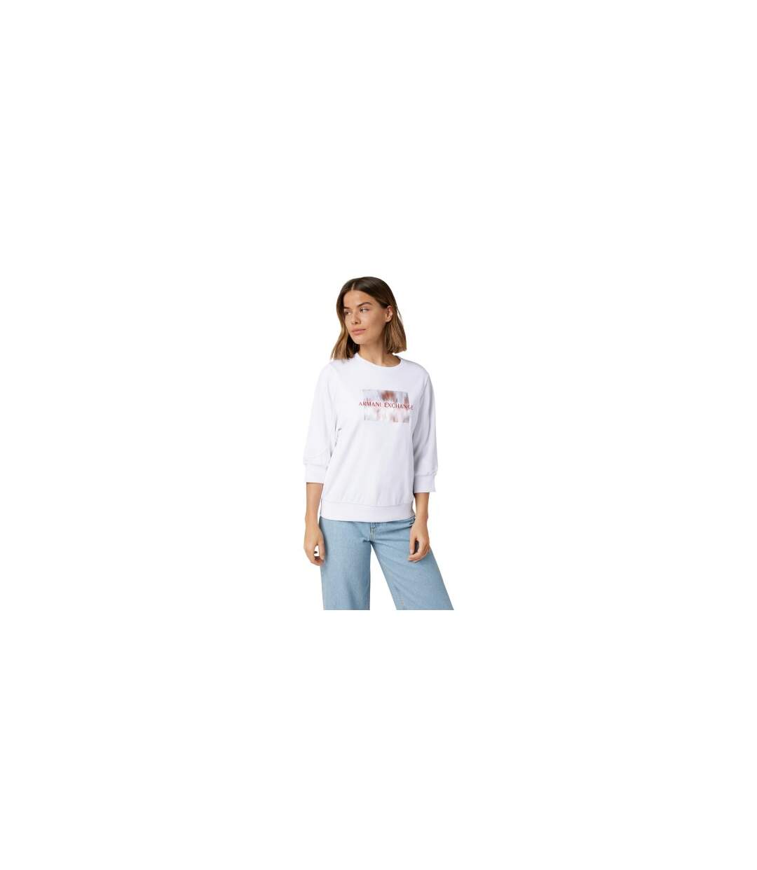 Sweat Manches ¾ Femme Blanc Armani Exchange-1