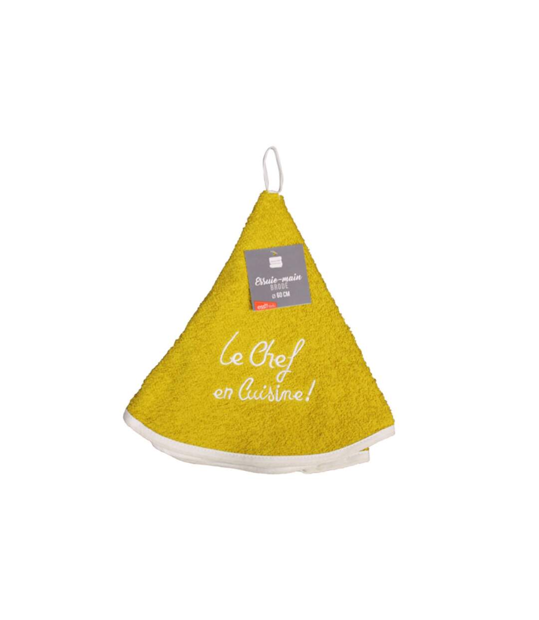 Essuie-Main Rond Cuistot 60cm Jaune-3