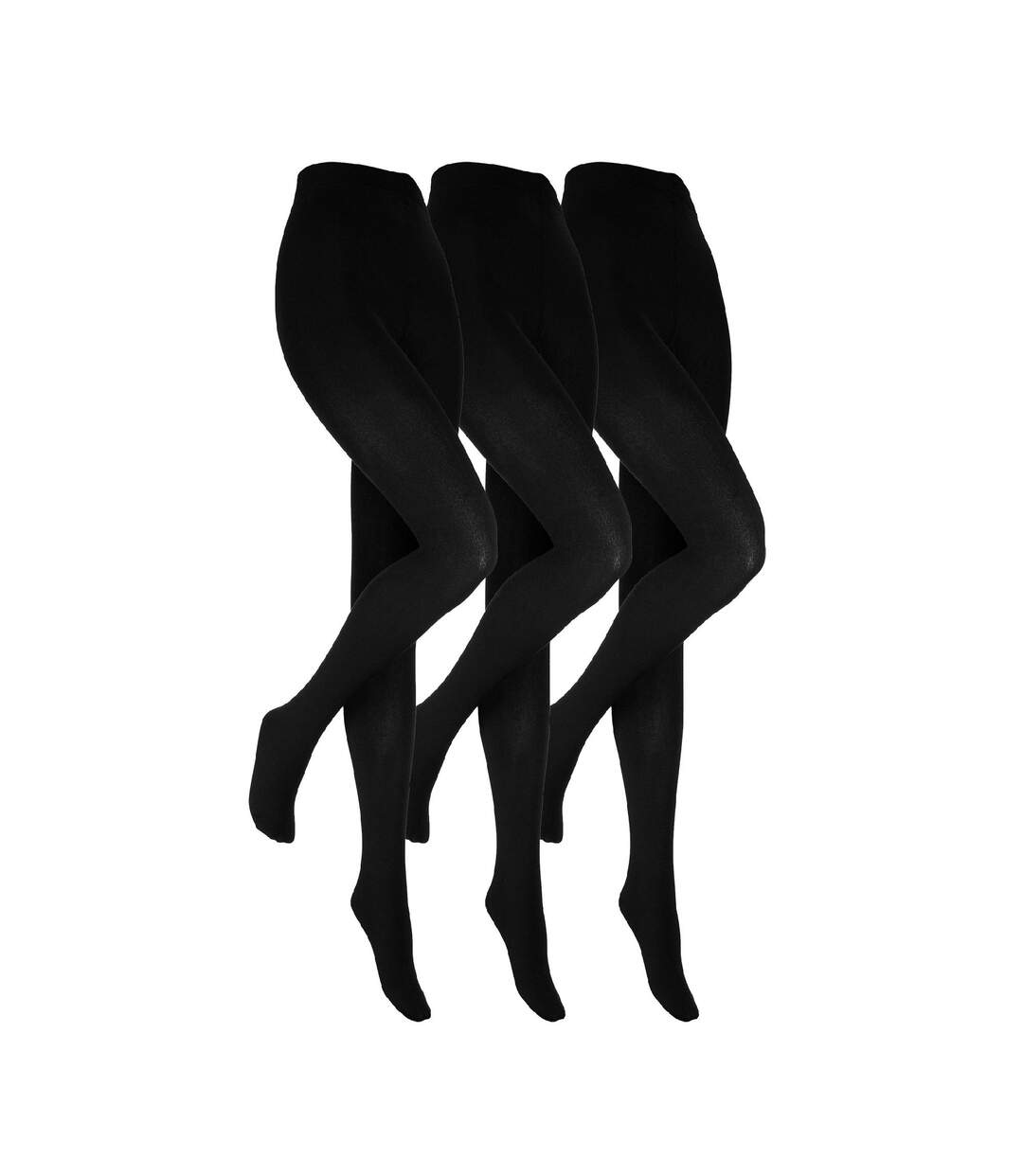 Heat Holders - Lot 3 Collants Femmes Doublés Polaire Opaque Hiver Thermiques-1