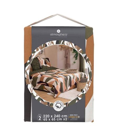 Parure de Lit 3 Pièces Arik 240x220cm Kaki