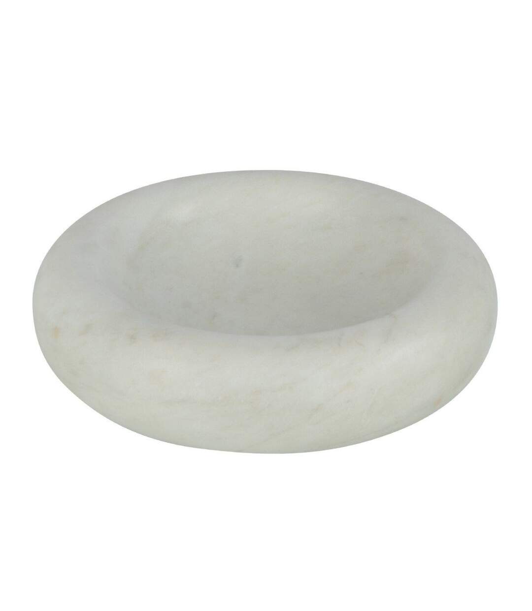 Vide-Poche en Marbre Puglia 25cm Blanc-1