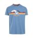 Mens Cromer Graphic Print T-shirt Denim Blue Trespass-1