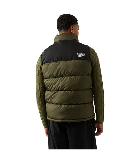 Doudoune Sans Manches Motif/style Matelassé Homme Olive Reebok