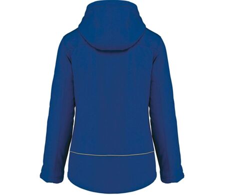 Parka softshell matelassée à capuche - K651 - Femme - bleu roi foncé