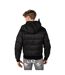 Mens Taped Sleeve Padded Jacket Black Plein Sport-4