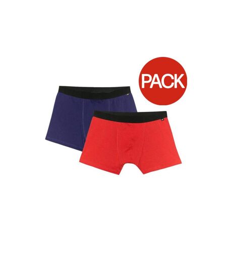 Boxers M059 Homme Rouge Bleu Marine 4F