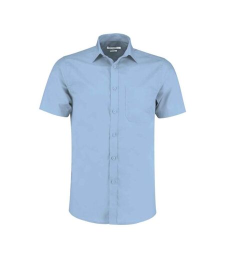 Chemise Manches Courtes Homme Bleu Clair Kustom Kit