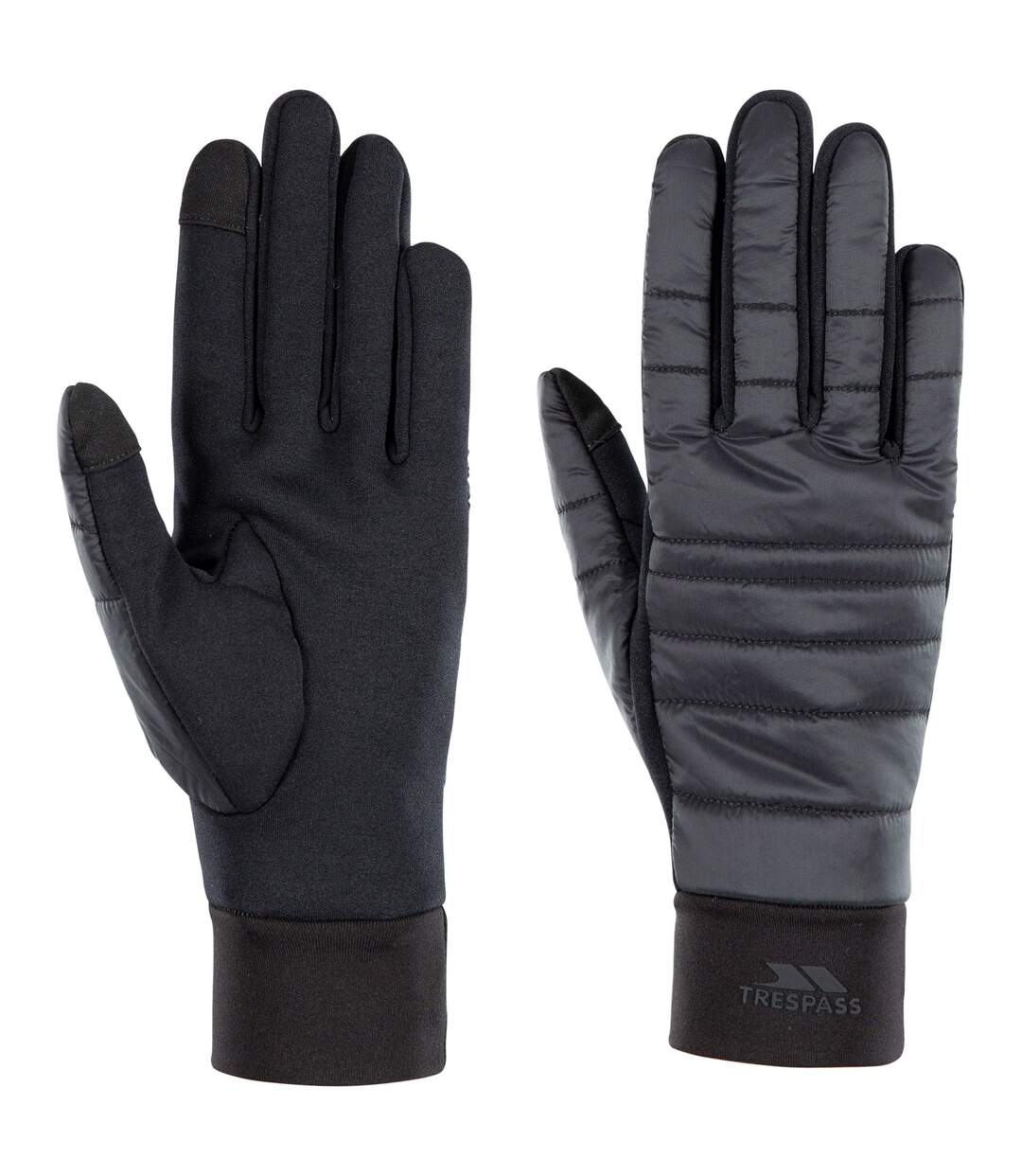 Unisex adult rumer leather glove black Trespass-1