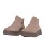 Womens/ladies F-mode Suede Flatform Ankle Boots Grey Fit Flop-4