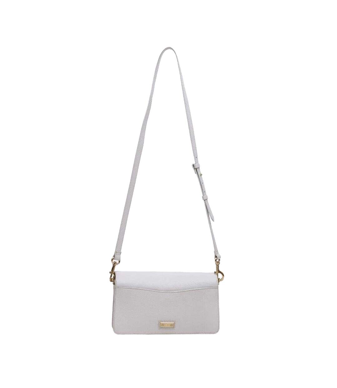 Sienna Embossed Leather Crossbody Bag One Size Ivory Biba-2