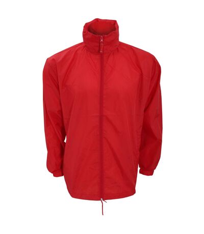 Kariban Mens Casual Windbreaker Jacket (Red) - UTRW2711