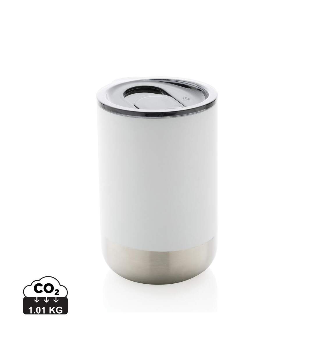 Recycled stainless steel tumbler one size white XD Collection-1