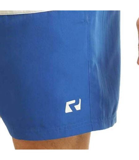 Mens contrast striped swim shorts royal blue/white RIPT Essentials