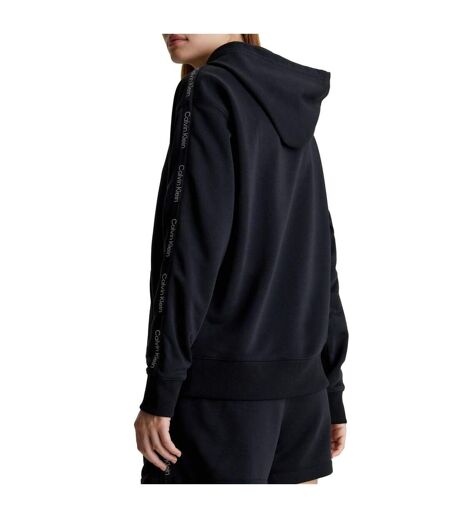 Sweat À Capuche Femme Noir Calvin Klein