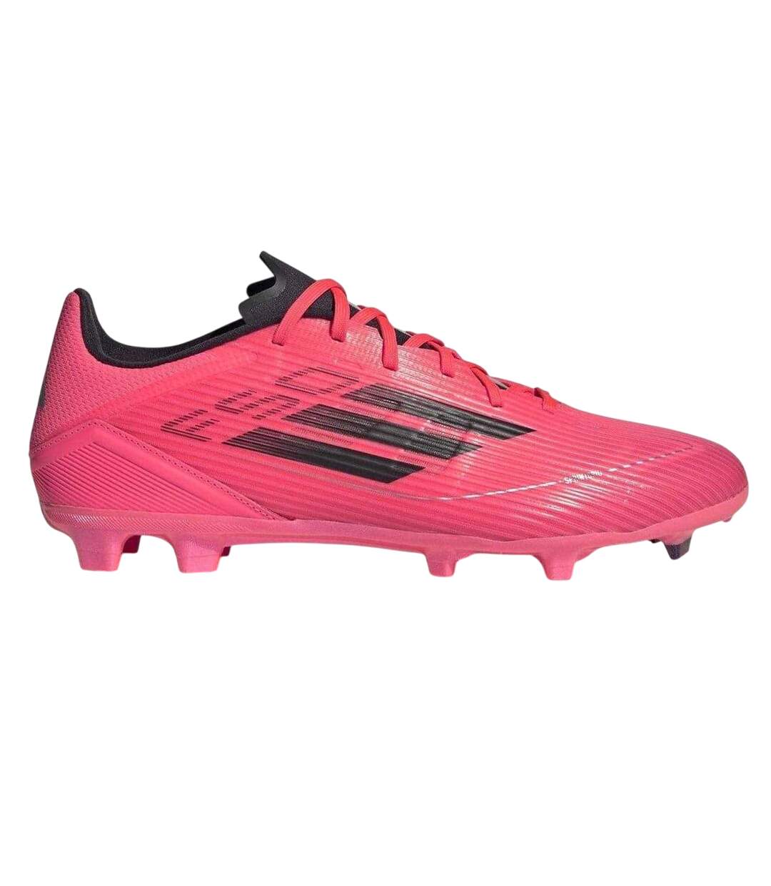Chaussures De Foot Pour Terrain Ferme Messi F50 Homme Rose Noir Adidas-1