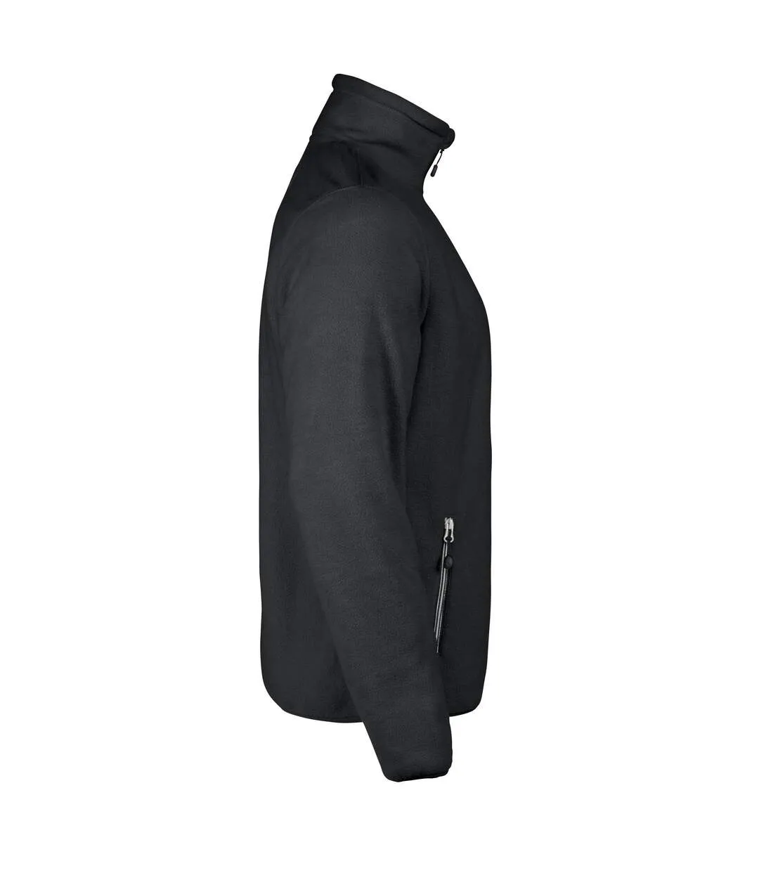 Mens Rocket Full Zip Fleece Jacket Black Printer-3