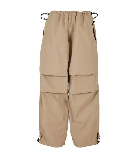 Pantalon Motif/style Parachute Femme Beige Urban Classics