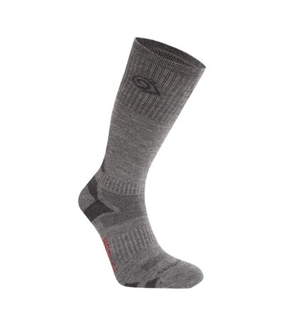 Unisex adult wool blend insect repellent advent socks coast grey/black pepper Craghoppers