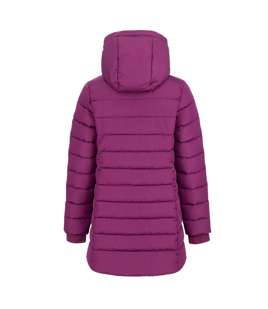 Womens/ladies Polyester Mid Length Padded Jacket Plum Slazenger-2