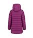 Womens/ladies Polyester Mid Length Padded Jacket Plum Slazenger-2
