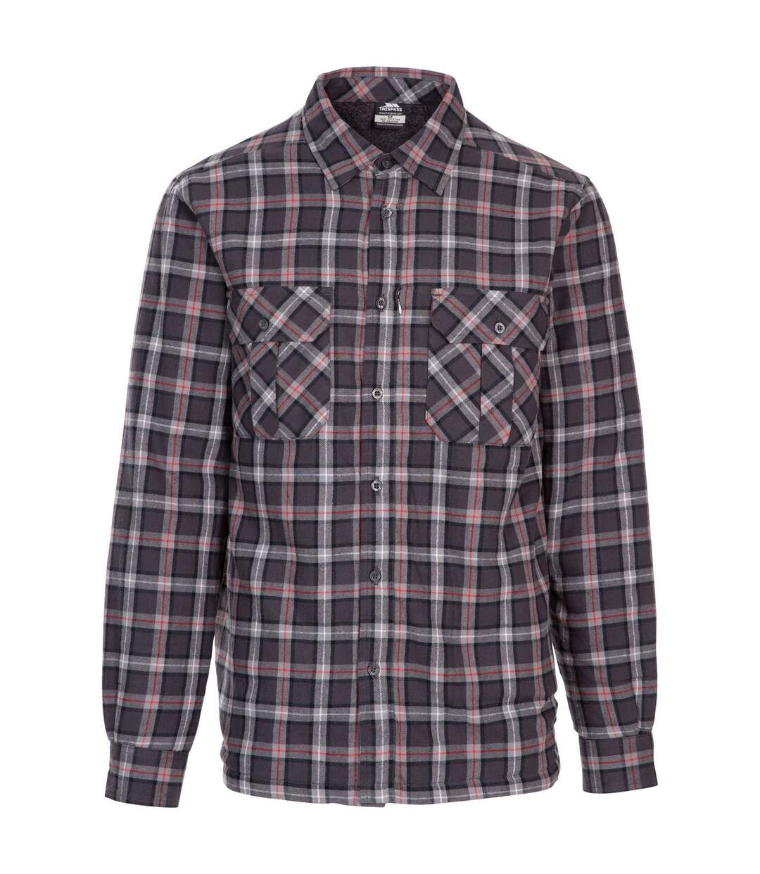 Mens Rapeseed Check Shirt Dark Grey Trespass-1