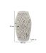 Vase Design en Résine Oblix 35cm Blanc-5