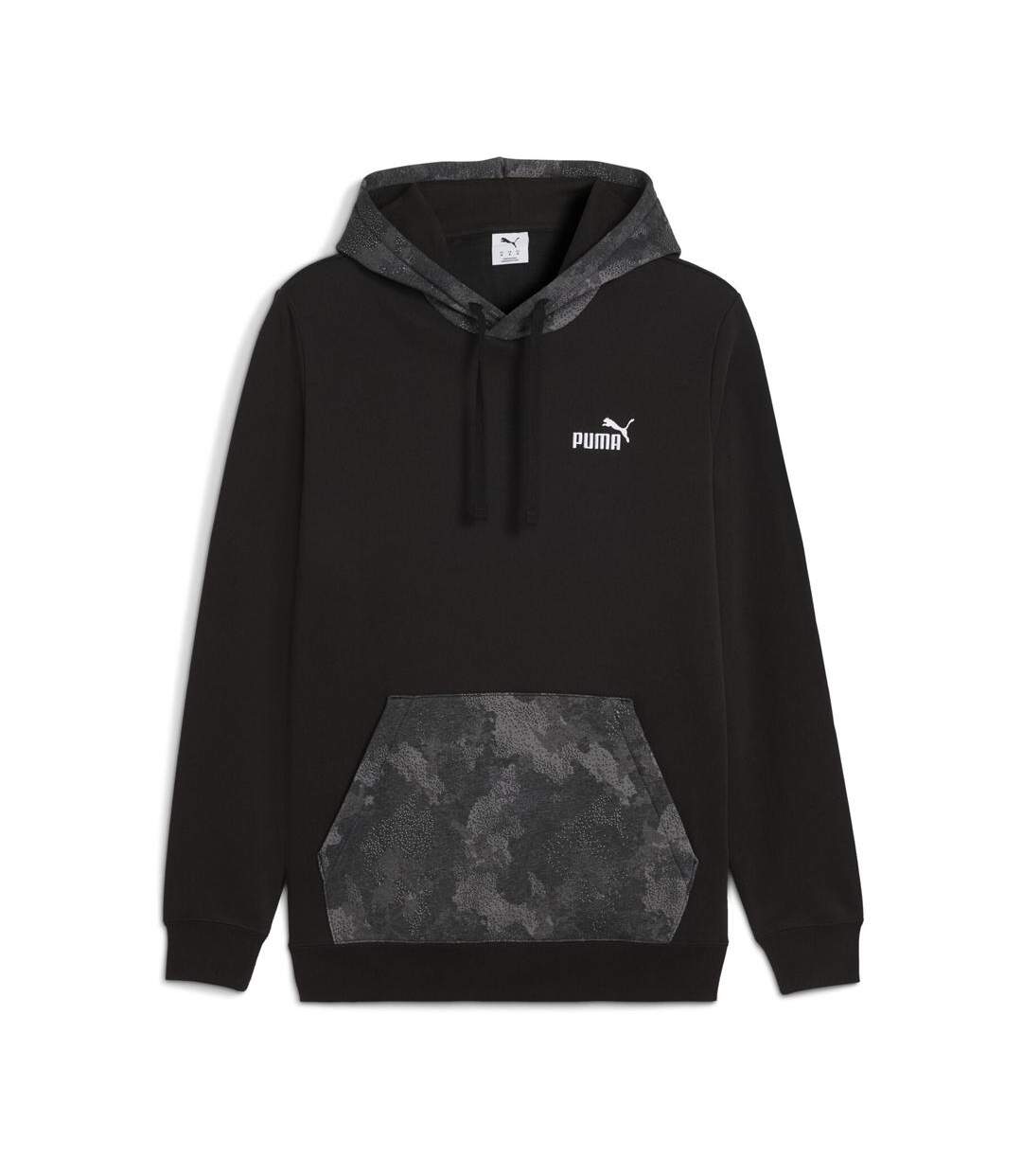 Sweat noir homme puma camo-1