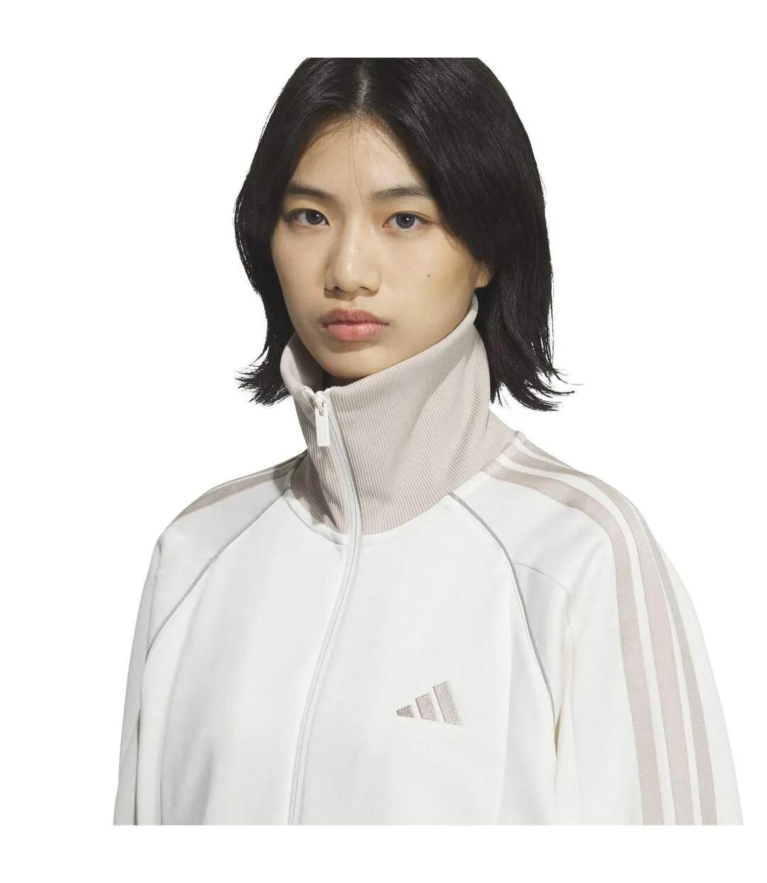 Mens Relaxed Fit Track Top Off White Adidas-4