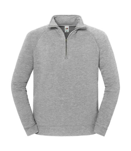 Sweat Iconic Premium Adulte Gris Clair Chiné Fruit Of The Loom