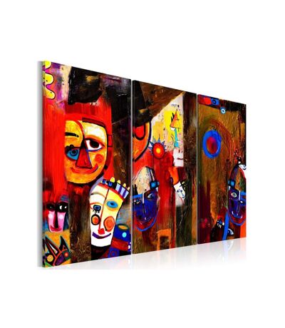 Paris Prix - Tableau Peint à La Main abstract Carnival 80x120cm
