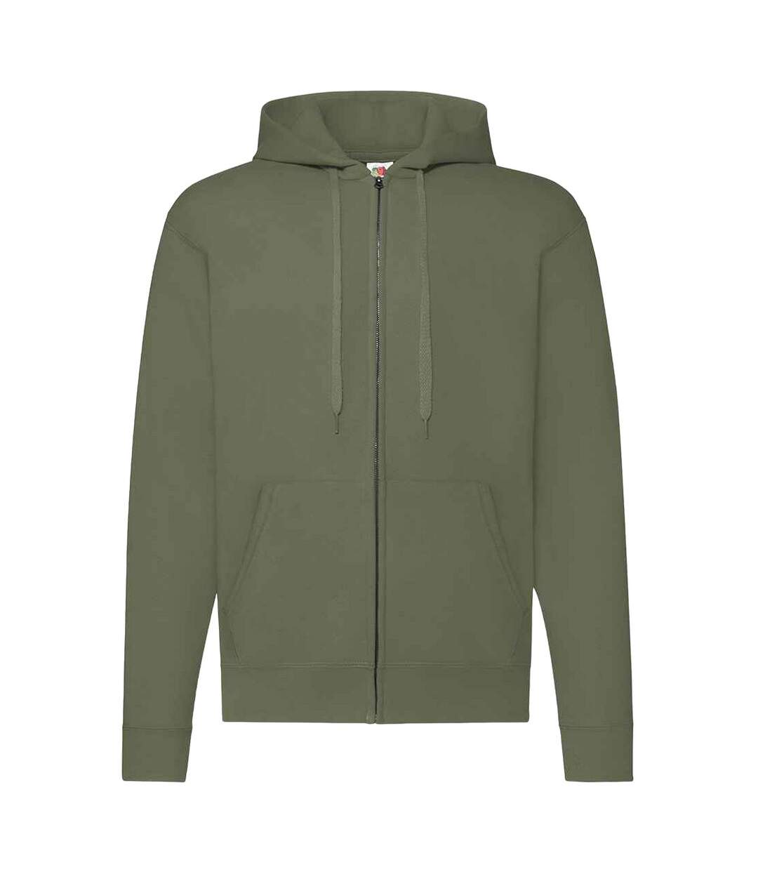 Unisex Adult Classic Hoodie Classic Olive Fruit Of The Loom-1