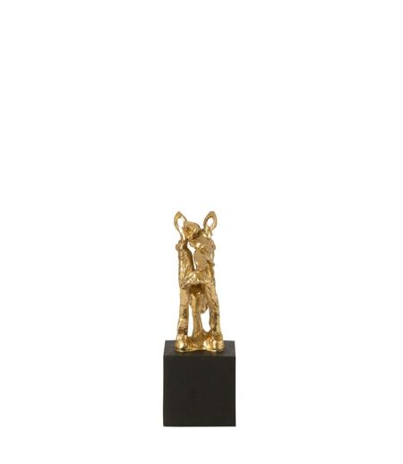 Tête de Cheval Ajourée sur Socle Hollywood 26cm Doré