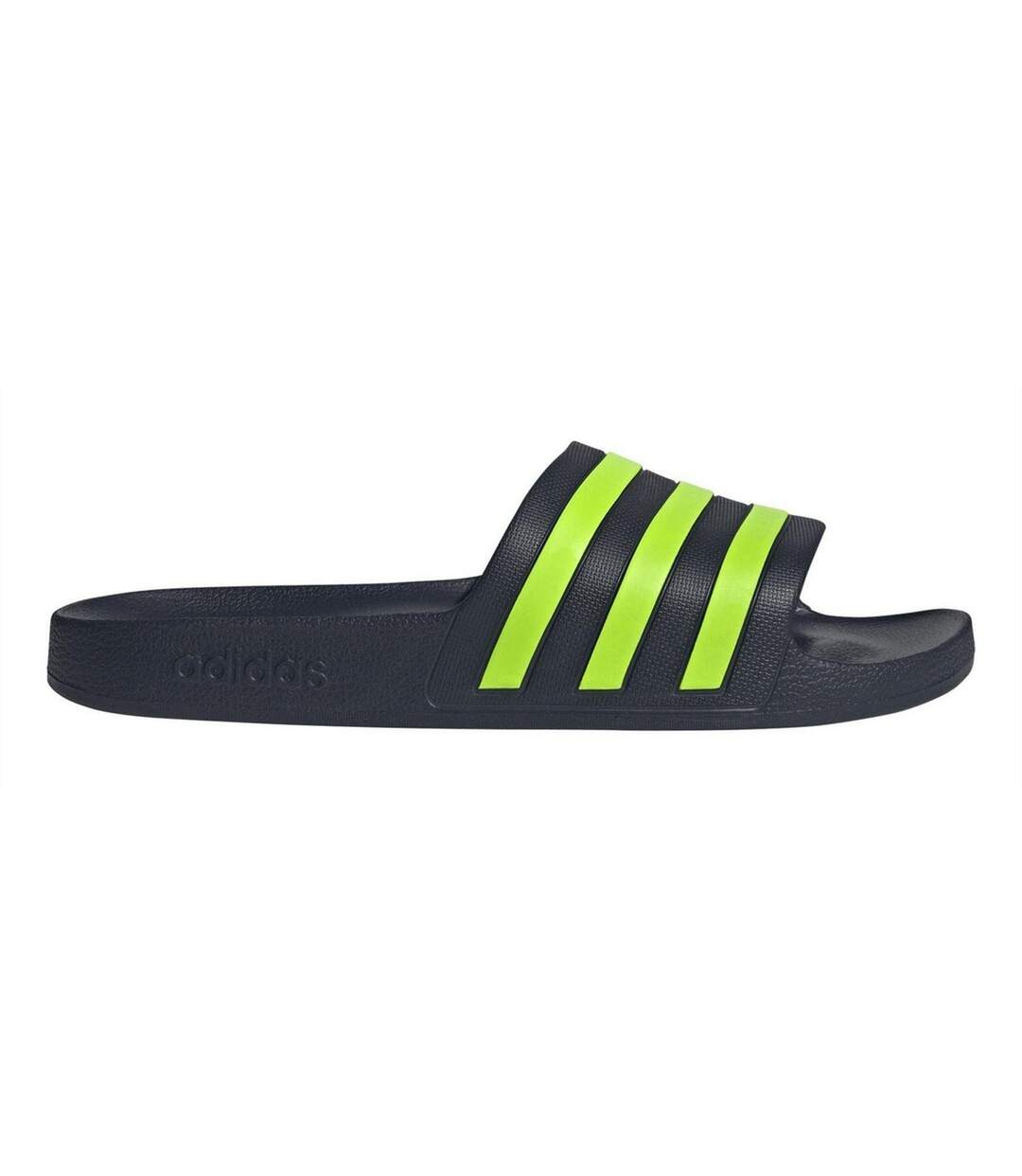 Unisex Adult Adilette Aqua Slides Legend Ink Lucid Lemon Adidas-1