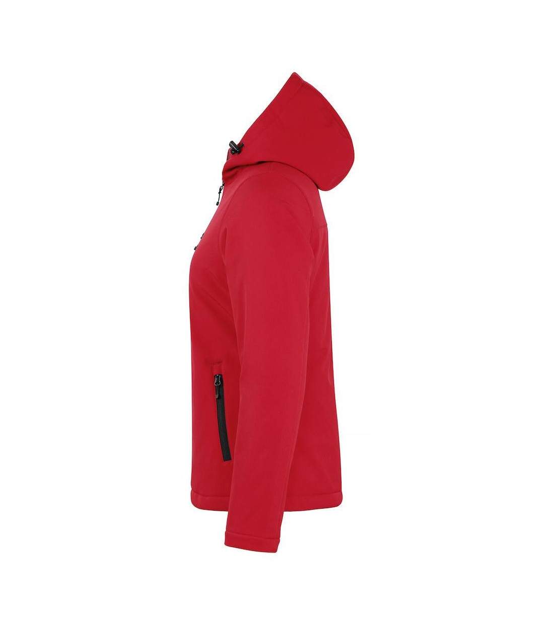 Womens/ladies Padded Soft Shell Jacket Red Clique-3