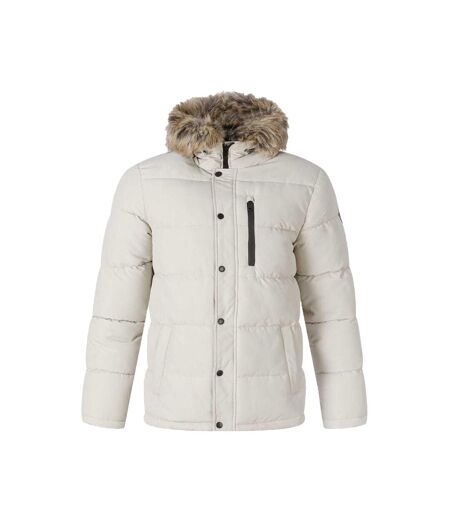 Doudoune Matelassée Motif/style Bord Duveteux Homme Gris Minoti