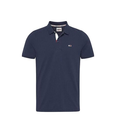 Mens Collared Slim Polo Shirt Navy Tommy Jeans