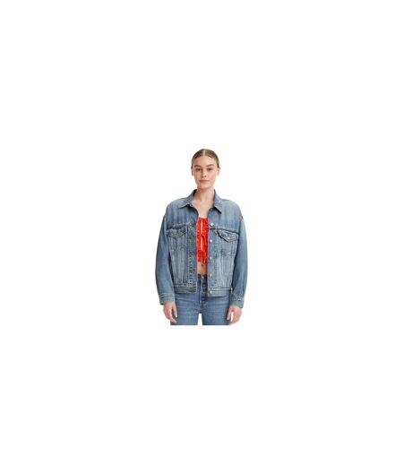 Womens/ladies Chest Pocket Denim Jacket Light Blue Levis