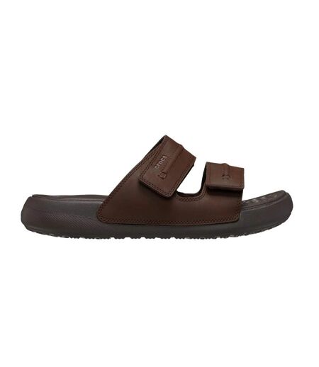 Tongs yukon vista homme marron foncé Crocs