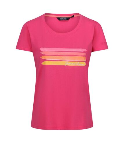 Regatta Womens/Ladies Filandra VIII T-Shirt (Hot Pink) - UTRG9850