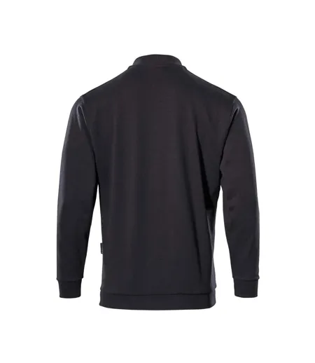 Mens Trinidad Crossover Polo Sweatshirt Black Mascot