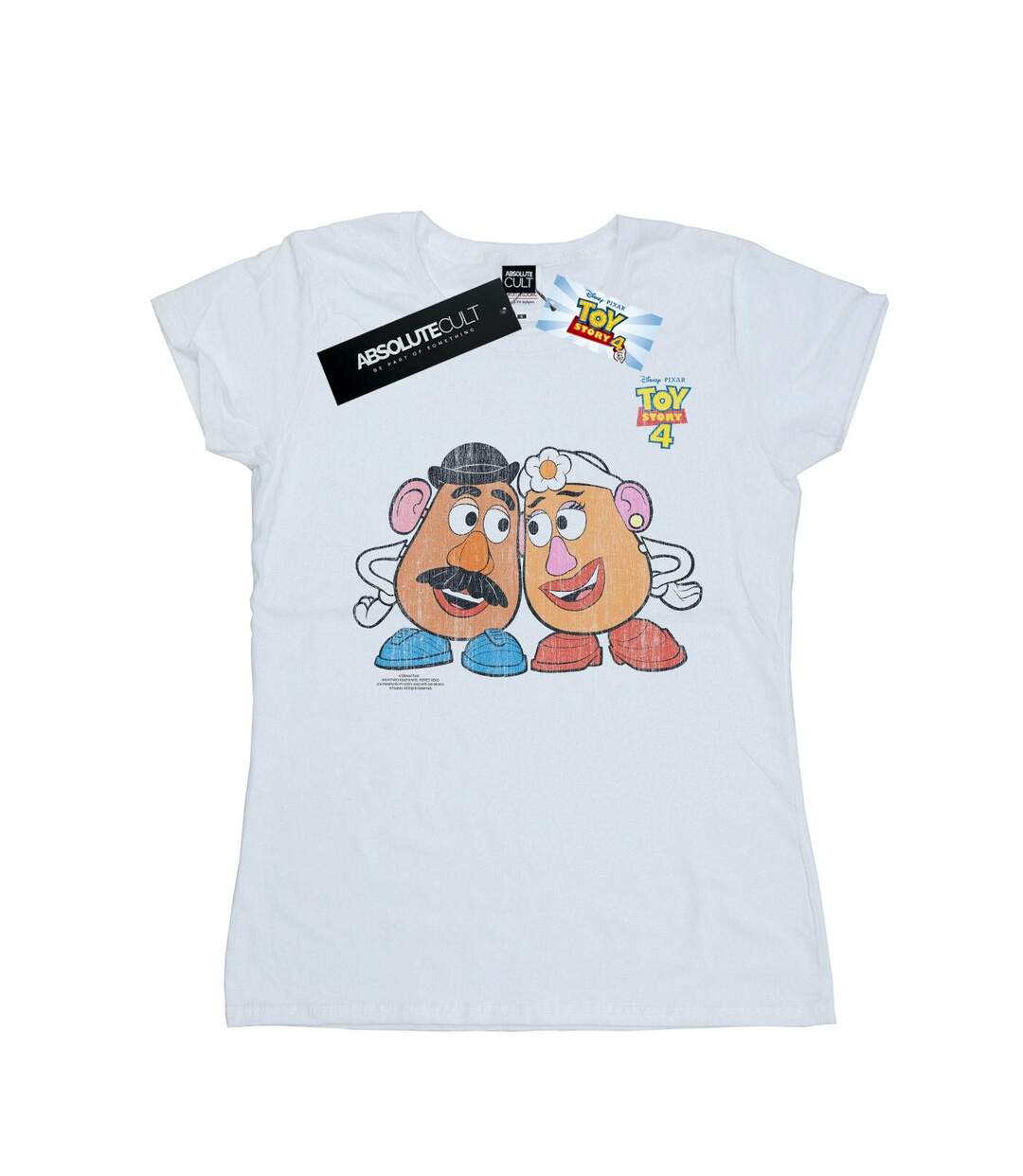 Disney T-shirt en coton Femmes/Ladies Toy Story 4 Mr And Mrs Potato Head (Blanc) - UTBI44418-1