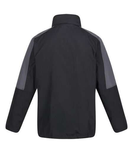 Regatta Mens Defender III 3-in-1 Waterproof Windproof Jacket / Performance Jacket (Black/Seal Grey) - UTRG1597