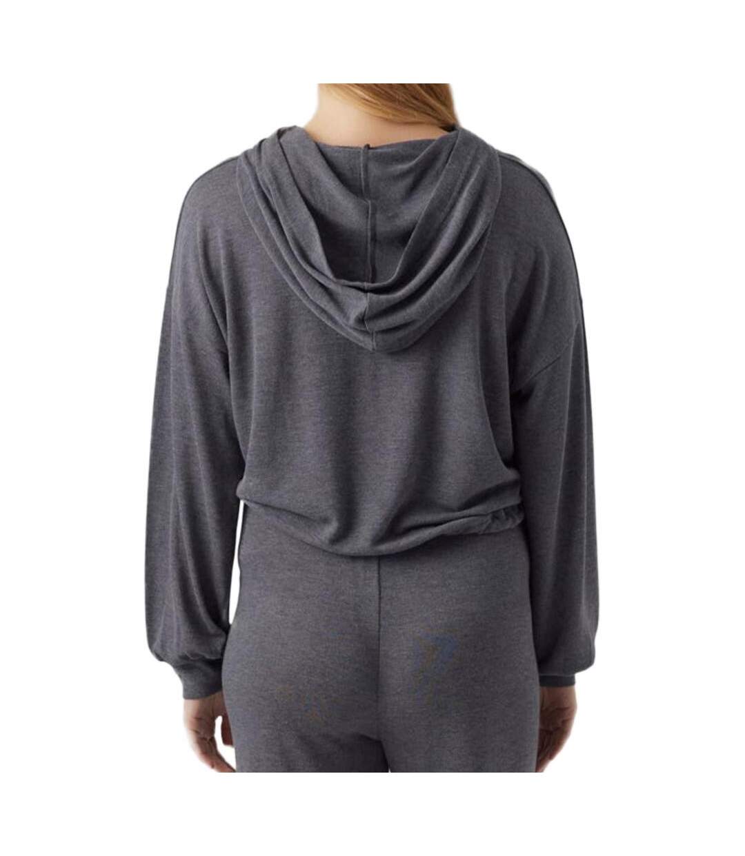 Sweat à Capuche Gris Femme Mamalicious Cassie - L-2