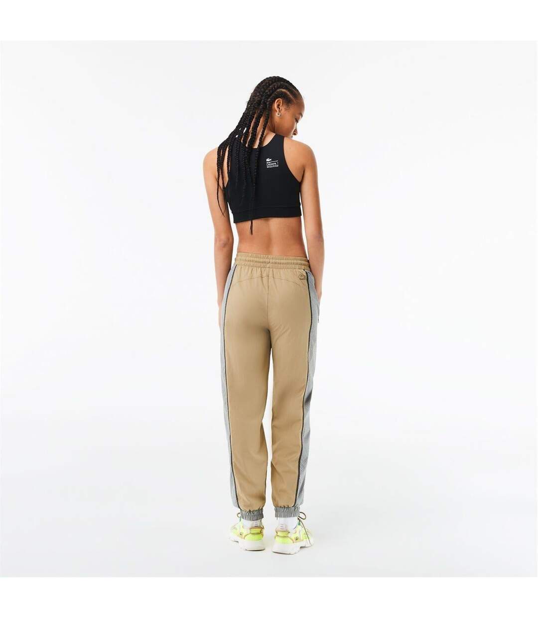 Pantalon De Survêtement Motif/style Blocs De Couleurs Femme Gris Lacoste-3