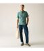 Polo Uni Manches Courtes Adino Homme Turquoise Regatta-1