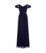 Little Mistress Womens/Ladies Navy Jewel Waist Maxi Dress (Navy) - UTLM920-3